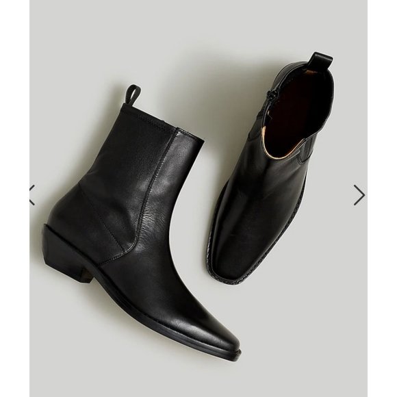 Madewell Black Ankle Boots - Picture 1 of 8